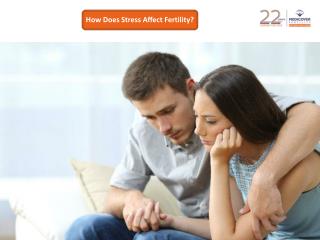 How does stress affect fertility?