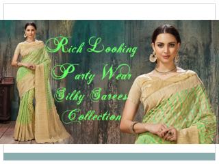 Latest Designer Party-Wear Saree Blouse Designs & Indian Sarees | Latest Party-Wear Sarees Collection