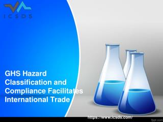 GHS Hazard Classification and Compliance Facilitates International Trade