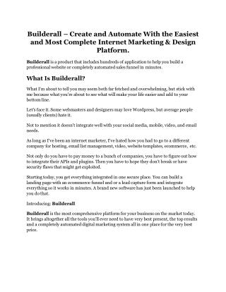 Builderall review - Builderall top notch features