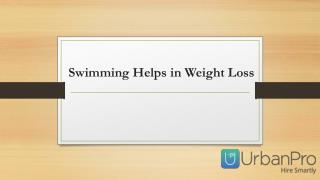 Swimming Helps in Weight Loss