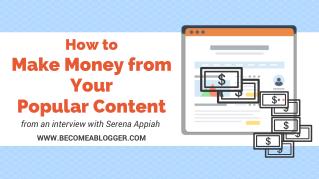 How to Make Money with Sponsored Content