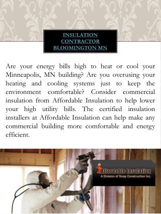 Ppt Attic Insulation Contractor Bloomington Mn Powerpoint