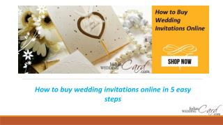 How to buy wedding invitations online in 5 easy steps