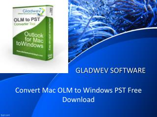 OLM to PST Converter free app