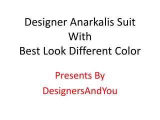 Latest Designer Anarkali Suits | Indian Party Wear Dresses BY DNU