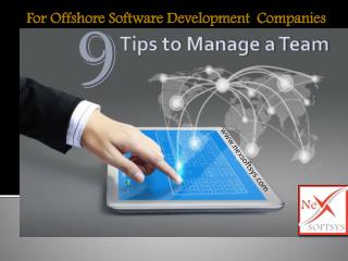 9 Tips to manage a Team of Offshore Software Development