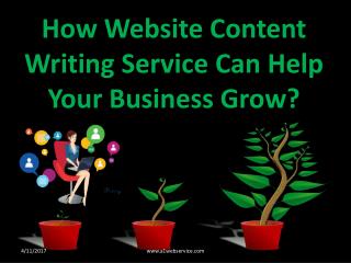 How Website Content writing Service Can Help Your Business Grow?