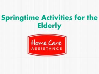 Springtime Activities for the Elderly