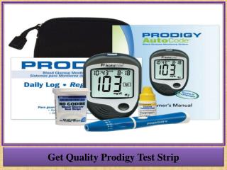 Get Quality Prodigy Test Strip