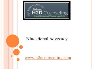 Educational Advocacy - h2dcounseling.com