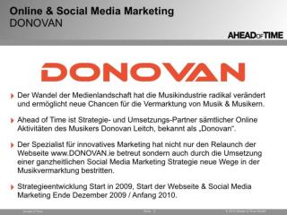 DONOVAN - Online & Social Media Music Marketing