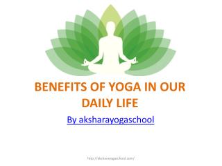 Yoga in Our Daily Life