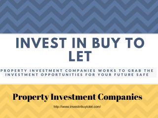 Property Investment Companies