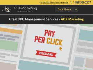 Great PPC Management Services - AOK Marketing