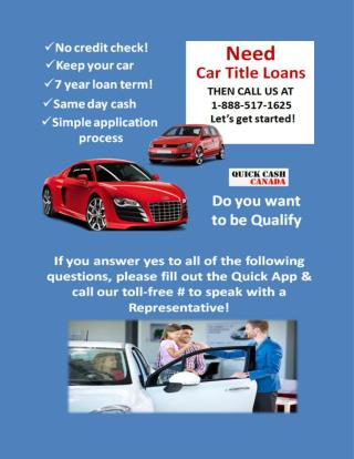 Car title loans Chilliwack
