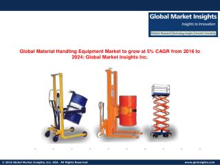 Material Handling Equipment Market share to grow at 5% CAGR from 2016 to 2024