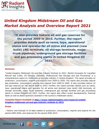 United Kingdom Midstream Oil and Gas Market Trends and Analysis, Outlook 2021