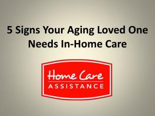 5 Signs Your Aging Loved One Needs In-Home Care