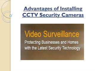 Advantages of Security surveillance cameras in Edmonton
