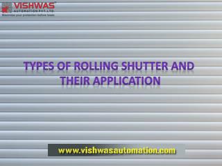 Types of Rolling Shutter and Their Application