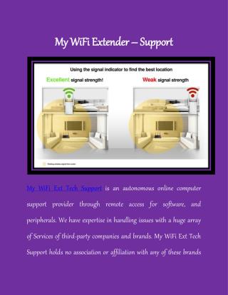 My WiFi Extender Support