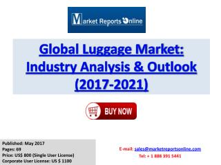 Luggage Market Size, Share - Global Forecasts Report 2017-2021