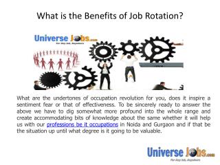 What is the Benefits of Job Rotation?