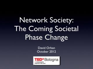 Network Society - TEDx Bologna