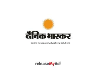 Dainik Bhaskar Newspaper Advertisement Online