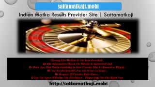 World's Best Satta Matka Site is Sattamatkaji
