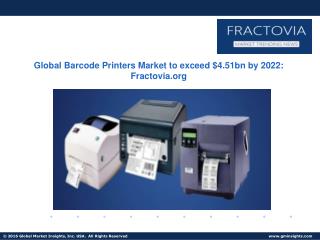 Asia Pacific barcode printers market share to grow at the fastest rate from 2015 to 2022