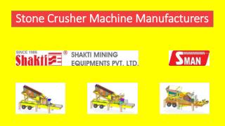 Stone Crusher Machine Manufacturers