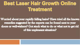 Best Laser Hair Growth Online Treatment