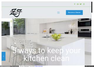 5 ways to keep your kitchen clean