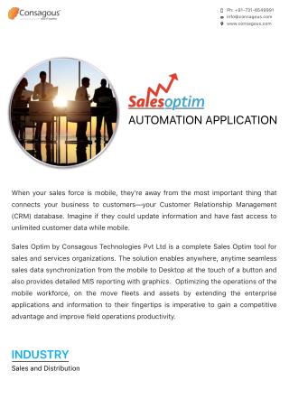 Salesoptim Automation Application