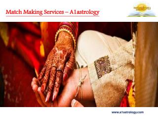 Get the Best Match Making Services – a1astrology
