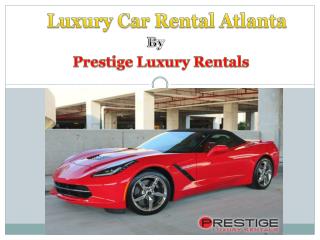 Luxury Car Rental Atlanta