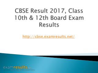 CBSE Result 2017, Class 10th & 12th Board Exam Results