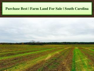 Purchase Best | Farm Land For Sale | South Carolina