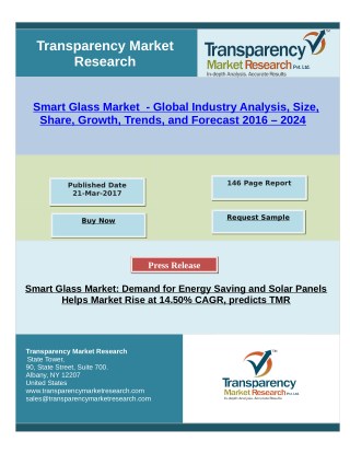 Smart Glass Market: Demand for Energy Saving and Solar Panels, Research 2024