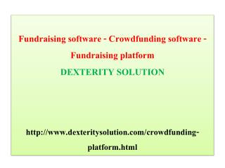 Fundraising software - crowdfunding software - fundraising platform