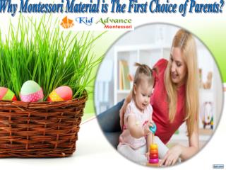 Why Montessori Material is The First Choice of Parents