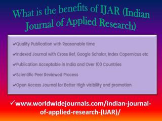 Popular Article Of IJAR