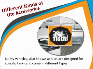 Different Kinds of Ute Accessories