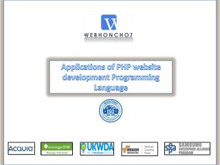 Applications of PHP website development Programming Language