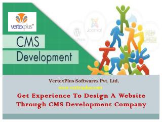 CMS Development Services through VertexPlus