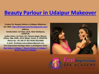 Beauty Parlour in Udaipur makeover