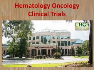 Hematology Oncology Clinical Trials