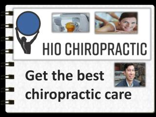 Get the basic chiropractic adjustments